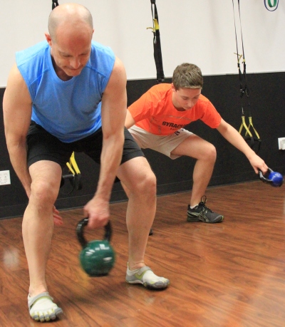 Kettlebell Figure 8 exercise